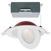 Satco LED Directional Downlight, Round Shape, White - S11880