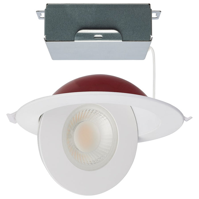 Satco LED Direct Wire Directional Downlight, Round Shape, White - S11881