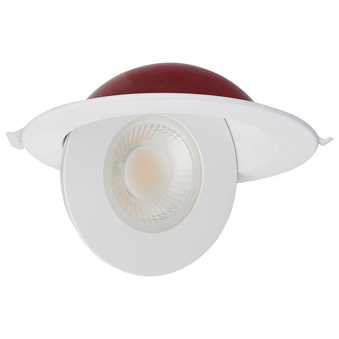 Satco LED Direct Wire Directional Downlight, Round Shape, White