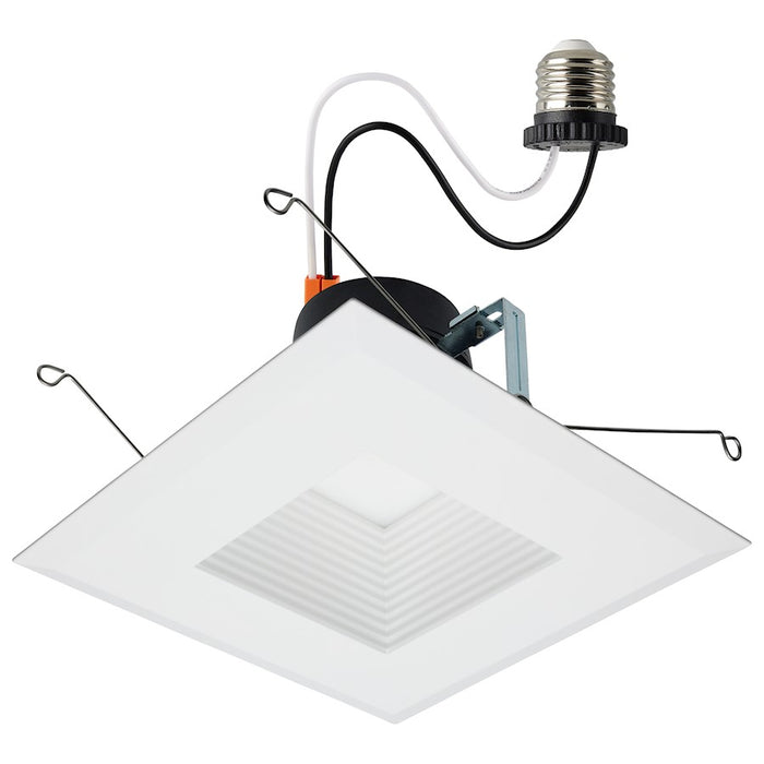 Satco Field Selectable 5" LED Downlight Retrofit/Square, White - S11885