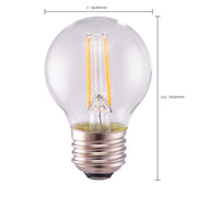 Nuvo Lighting Satco 5.5W G16.5 LED Bulb | Clear Dimmable 2700K Warm White | Indoor & Damp Location Accent Light | 500 Lumens, 80 CRI, E26 | Model S12102