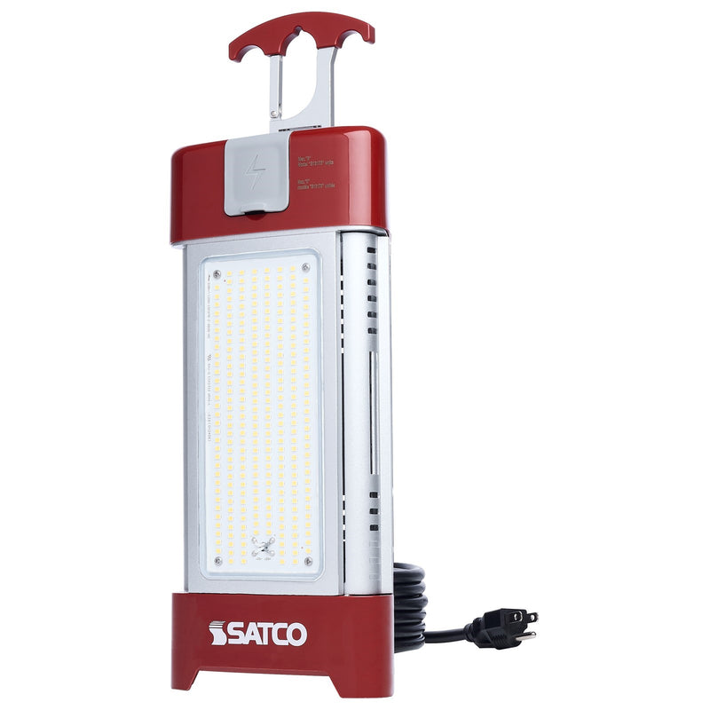 Nuvo 30/70/100/120W LED Work Light with Remote 5000K CCT Red 120 Volt