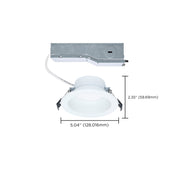 Nuvo Performer 4in 12W LED Downlight | Utility Matte White | Kitchens & Commercial Spaces | 1100 Lumens, 0-10V Dimmable, Wet Rated | Model S13510