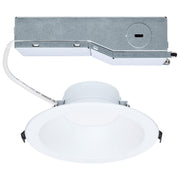 Nuvo Performer 6in 24W LED Downlight | Utility Matte White | Kitchens & Commercial Spaces | 2000 Lumens, 0-10V Dimmable, Wet Rated | Model S13511