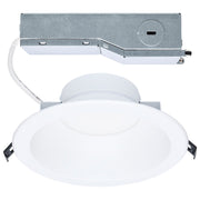 Nuvo Performer 8in Round LED Downlight | Utility Matte White | Commercial & Residential Recessed | 30W/22W/16W Selectable | Model S13512