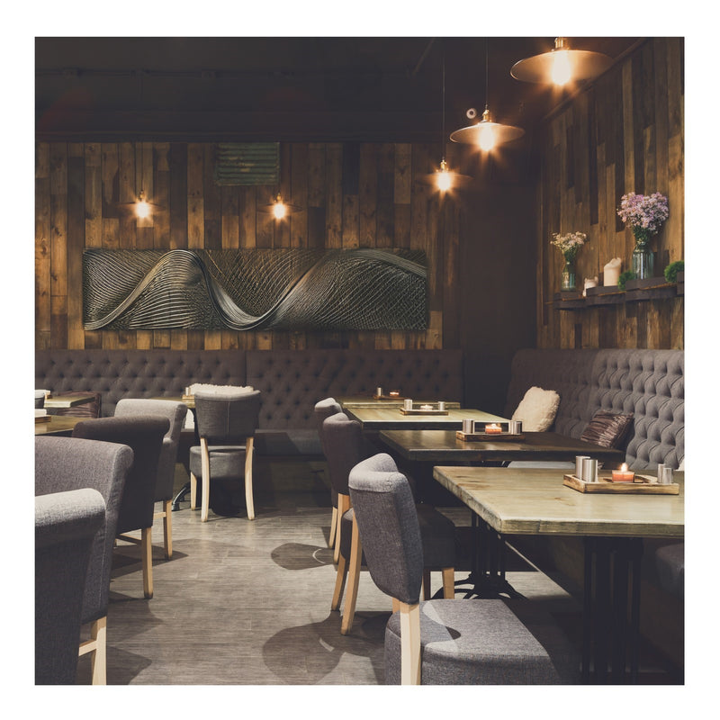 Nuvo Lighting S14209 3.5W G16.5 LED Bulb | Amber Glass Spiral Filament | Restaurants & Hospitality | 300 Lumens, 2000K, Dimmable, E12 | Model S14209