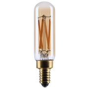 Nuvo Lighting S14217 T6 LED Bulb 5.5W | Vintage Amber Glass Spiral Filament | Restaurants & Hospitality | 500 Lumens, 2000K, Dimmable | Model S14217