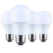 Nuvo Lighting 12W LED A19 5000K Plastic 120V 4-Pack, Frost