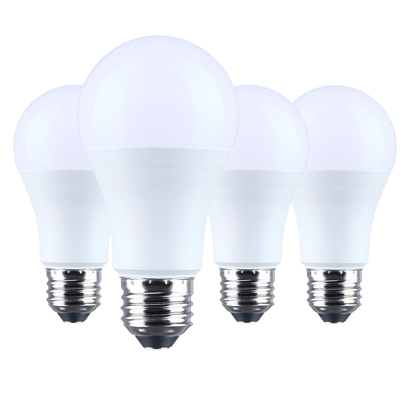 Nuvo Lighting 15W LED A19 2700K Plastic 120V 4-Pack, Frost