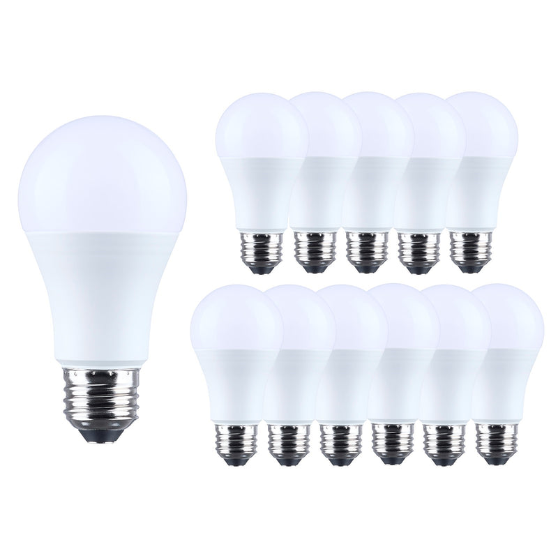 Nuvo Lighting 15W LED A19 2700K Plastic 120V 12-Pack, Frost