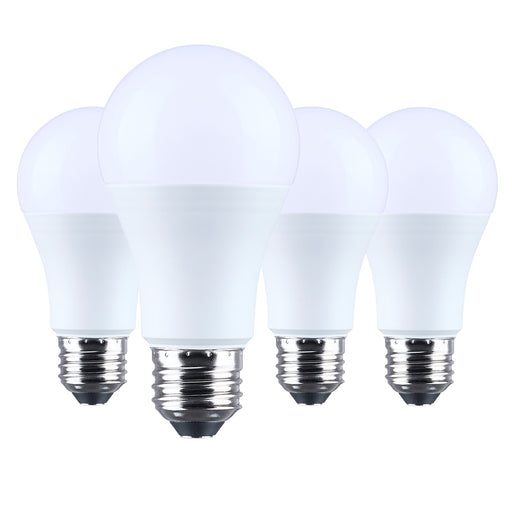 Nuvo Lighting 15W LED A19 4000K Plastic 120V 4-Pack, Frost