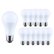 Nuvo Lighting 15W LED A19 5000K Plastic 120V 12-Pack, Frost