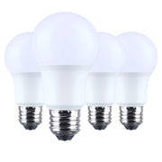 Nuvo Lighting 9.8W LED A19 4000K Plastic 120V 4-Pack, Frost