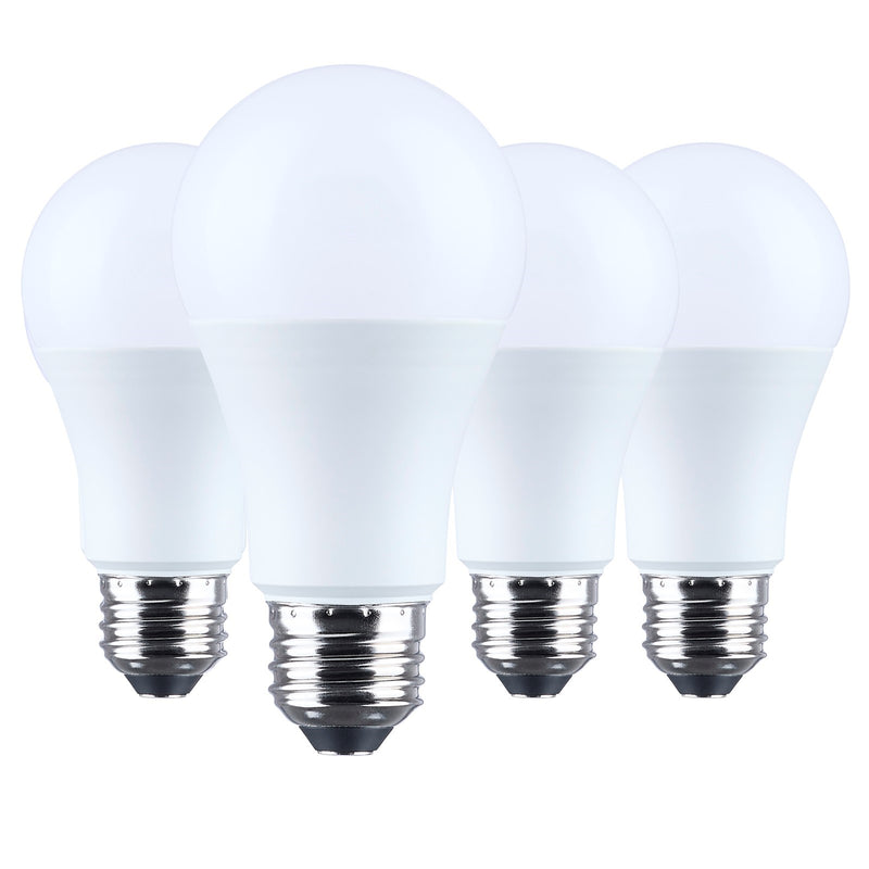 Nuvo Lighting 13.5W LED A19 4000K Plastic 120V 4-Pack, Frost