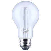 Nuvo 8W LED A19 Straight Filament Blue Light Glass 120V 1-Pack, Clear