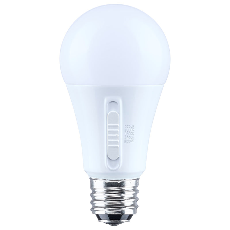 Nuvo 13.5/10/5W LED A19 3-Way Lamp 27K/3K/35K/4K/5K 120V 1-Pack, Frost