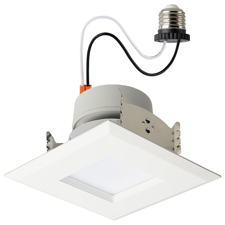 Satco 5" LED Retrofit Downlight/Square, White - S18802