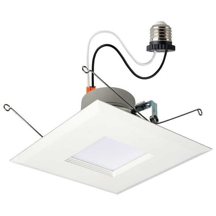 Satco 7" LED Retrofit Downlight/Square, White - S18803