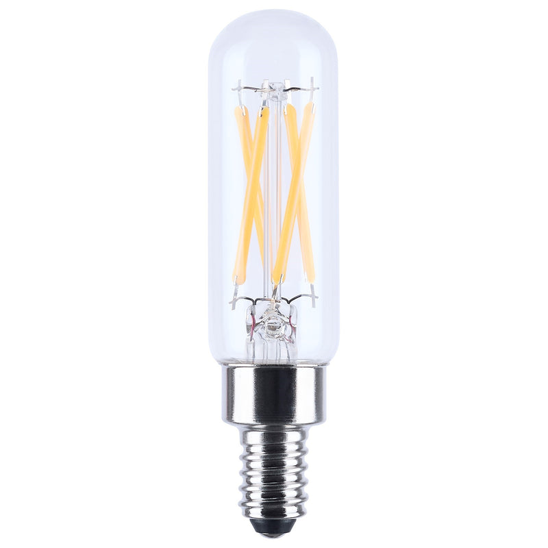 Nuvo Lighting S21383 4W T6 LED Bulb | Vintage Clear Glass Candelabra Base | Dimmable for Chandeliers & Sconces | 5000K Natural Light | Model S21383