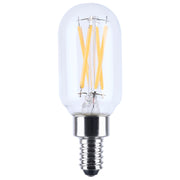 Nuvo Lighting S21385 5W T9 LED Bulb | Clear Glass, 3000K Soft White | Candelabra Base for Chandeliers & Sconces | 550 Lumens | Model S21385