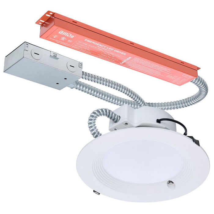 Satco 28W Field LED 8" Downlight/Round 120-347V, White - S21606