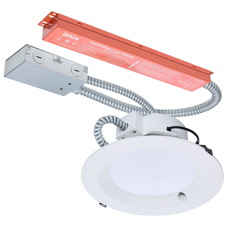 Satco 28W Field LED 8" Downlight/Round 120-347V, White - S21606