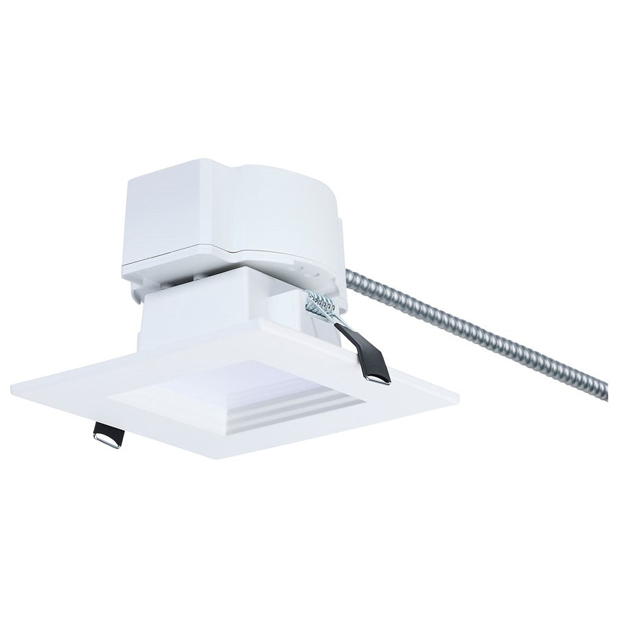 Satco 13.5W Field LED 4" Downlight/Square 120-347V, White - S21608