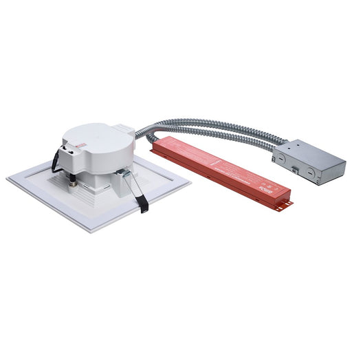 Satco 28W Field LED 8" Downlight/Square 120-347V, White