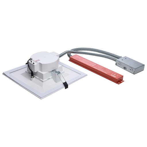 Satco 38W Field LED 10" Downlight/Square 120-277V, White