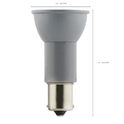Nuvo Lighting Satco 3W R12 LED 3000K Lamp | Gray BA15s Bayonet Base | Elevator & Display Case Lighting | 220 Lumens, 80 CRI, Damp Rated | Model S29004