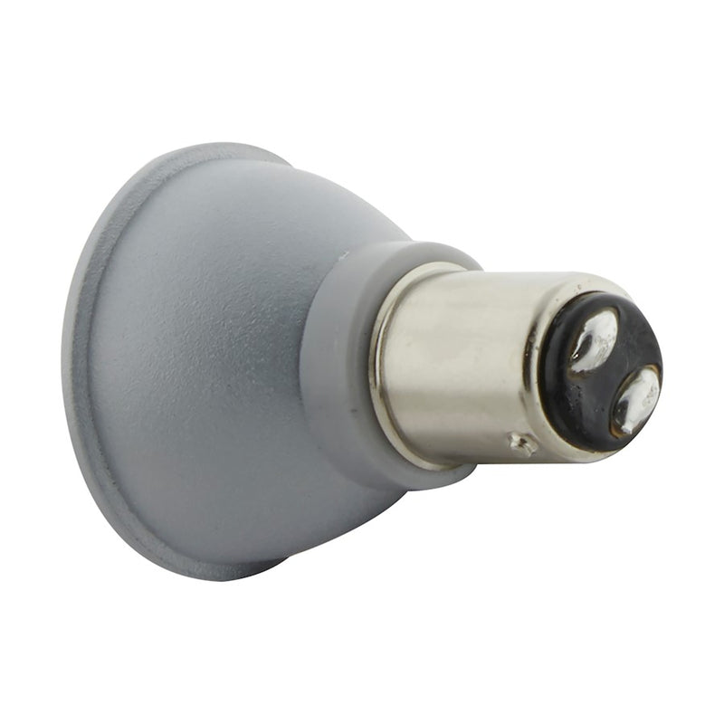 Nuvo Lighting Satco 3W R12 LED 3000K Lamp | Gray BA15s Bayonet Base | Elevator & Display Case Lighting | 220 Lumens, 80 CRI, Damp Rated | Model S29004