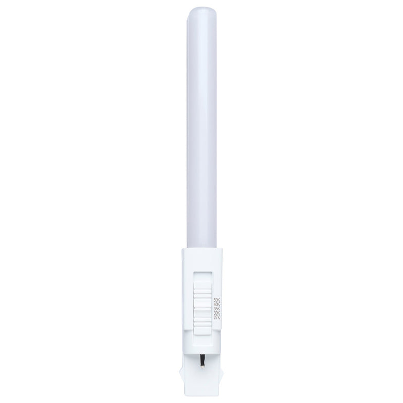 Nuvo 5W PLS LED 27K/3K/35K/4K/5K GX23 Base Omni Type A/B 120-277V, Wht