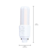 Nuvo Lighting S29883 5.5W LED PLC Lamp | G24d Base, 4-CCT Selectable, Type A/B | Commercial & Residential Retrofit | 800 Lumens | Model S29883