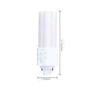 Nuvo Lighting S29886 9W LED PLT Lamp | GX24d Base, 4-CCT Selectable, Type B | Commercial & Residential Retrofit | 1200 Lumens, 50,000 | Model S29886