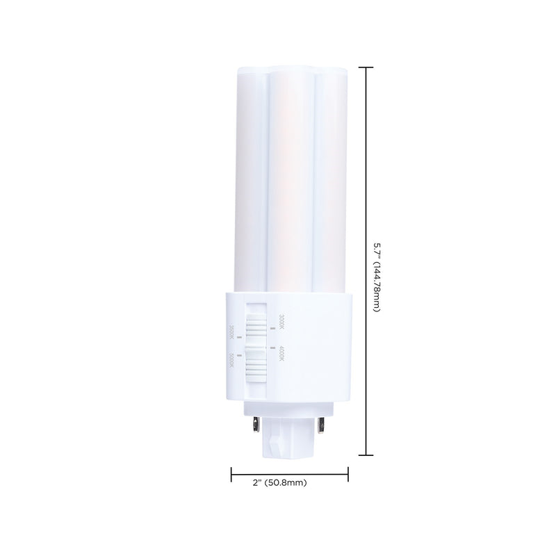 Nuvo Lighting S29886 9W LED PLT Lamp | GX24d Base, 4-CCT Selectable, Type B | Commercial & Residential Retrofit | 1200 Lumens, 50,000 | Model S29886