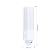 Nuvo Lighting S29887 15W PLT LED Bulb | GX24d Base Type B Ballast Bypass | Selectable 3000K-5000K CCT | 2200 Lumens, Non-Dimmable | Model S29887
