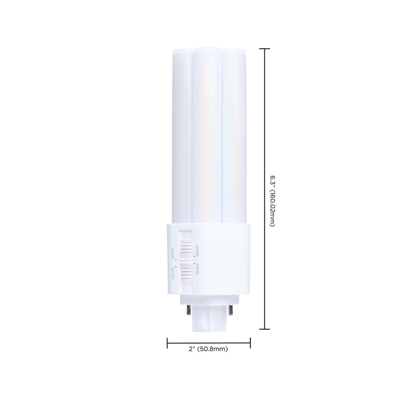 Nuvo Lighting S29887 15W PLT LED Bulb | GX24d Base Type B Ballast Bypass | Selectable 3000K-5000K CCT | 2200 Lumens, Non-Dimmable | Model S29887