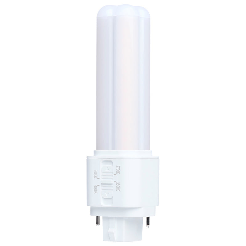 Nuvo Lighting S29898 7W PLC LED Bulb | GX32d Base Type A/B Dual Mode | Selectable 2700K-4000K CCT | 900 Lumens, Non-Dimmable | Model S29898