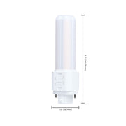 Nuvo Lighting S29898 7W PLC LED Bulb | GX32d Base Type A/B Dual Mode | Selectable 2700K-4000K CCT | 900 Lumens, Non-Dimmable | Model S29898