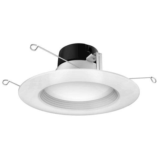 Nuvo Satco 6in LED Downlight Retrofit | Modern White Finish | Bathroom & Kitchen Recessed Light | 1200 Lumens 2700K 13.5W Dimmable | Model S39740
