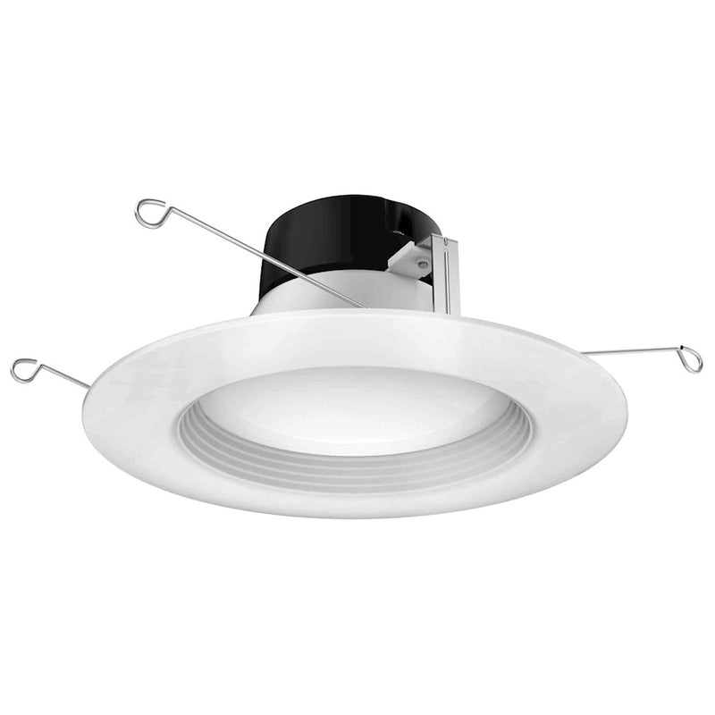 Nuvo Satco 13.5W 5-6in LED Downlight Retrofit | Modern White Finish | Kitchen & Bathroom Recessed Light | 1200 Lumens 5000K Dimmable | Model S39743
