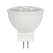 Nuvo Lighting Satco 3W LED MR11 5000K/25° Beam Spread | Clear Glass GU4 Bi-Pin | Accent & Display Lighting | 210 Lumens, 80 CRI, Dimmable | Model S9283