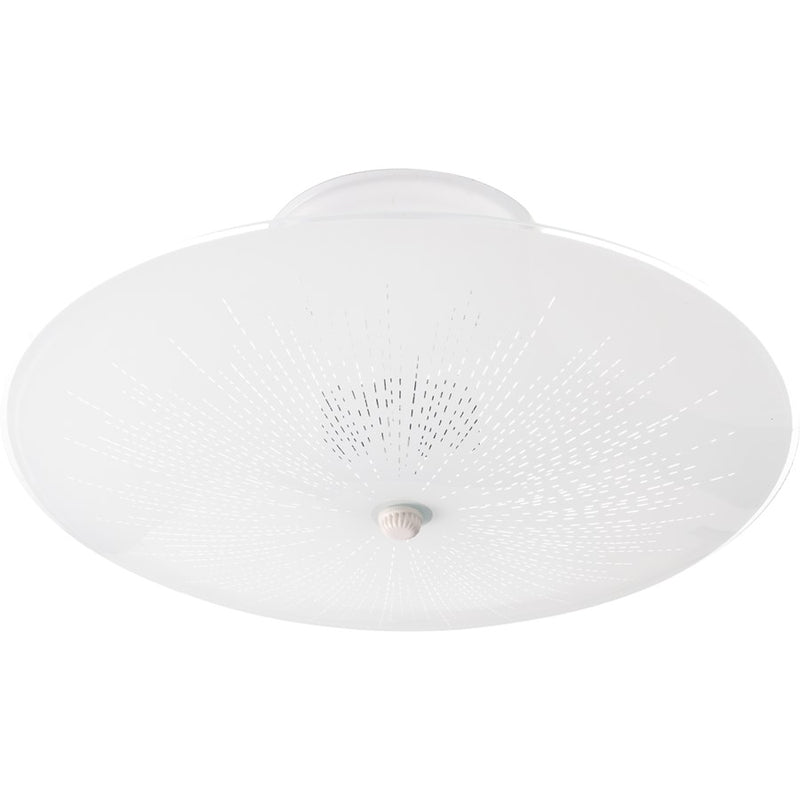 Nuvo Lighting Sunburst 12in 2-Light Flush Mount | Traditional White Glass | Bathroom & Hallway Ceiling Light | 12 x 12 x 4.75 in | Model SF76-269
