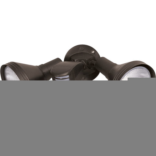Nuvo Lighting SF76-531 14in 2-Light Flood Light | Traditional Black Aluminum with Adjustable Swivel & Motion Sensor | Outdoor Security & | Model SF76-531