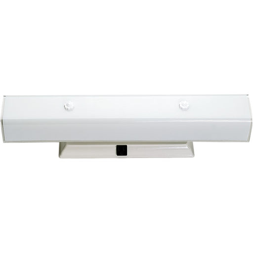 Nuvo Lighting 4-Light 24in Vanity Light | Traditional White and White U-Channel Glass | Bathroom Vanity | 24 x 4.75 x 4.25 in | Model SF77-991