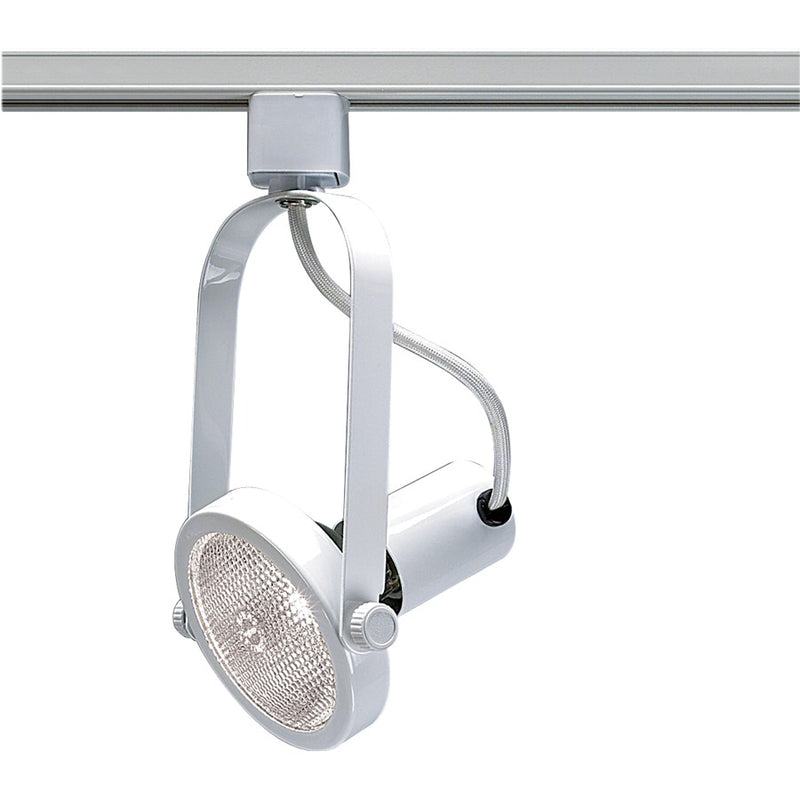 Nuvo Lighting TH222 1-Light Track Head | Transitional White Gimbal Ring | Accent & Display Lighting | 4.75in H, 10.5in Extension, PAR30 | Model TH222