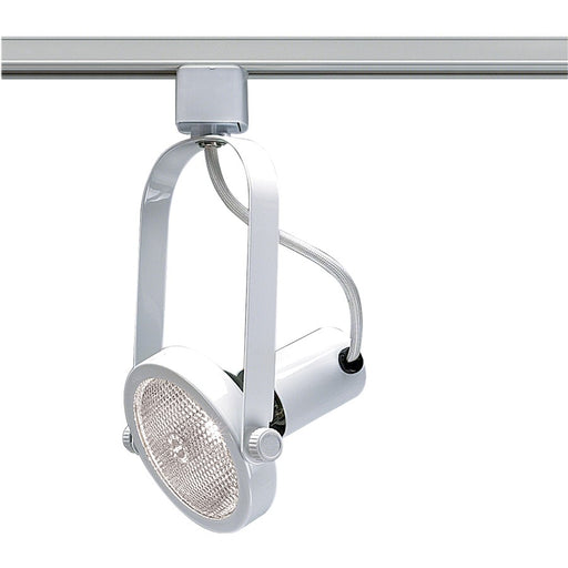 Nuvo Lighting TH222 1-Light Track Head | Transitional White Gimbal Ring | Accent & Display Lighting | 4.75in H, 10.5in Extension, PAR30 | Model TH222