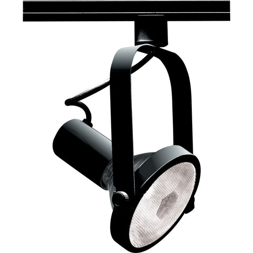 Nuvo Lighting TH223 1-Light Track Head | Transitional Black Gimbal Ring | Accent & Task Lighting | 4.75in H, 10.5in Extension | Model TH223
