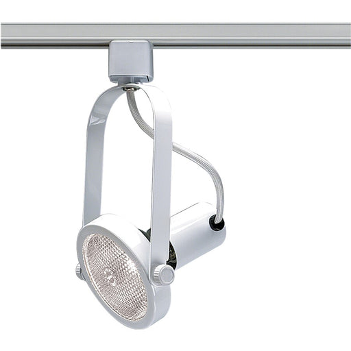 Nuvo Lighting TH224 1-Light Track Head | Transitional White Gimbal Ring | Kitchen & Accent Lighting | 150W PAR38, 6.25in H | Model TH224