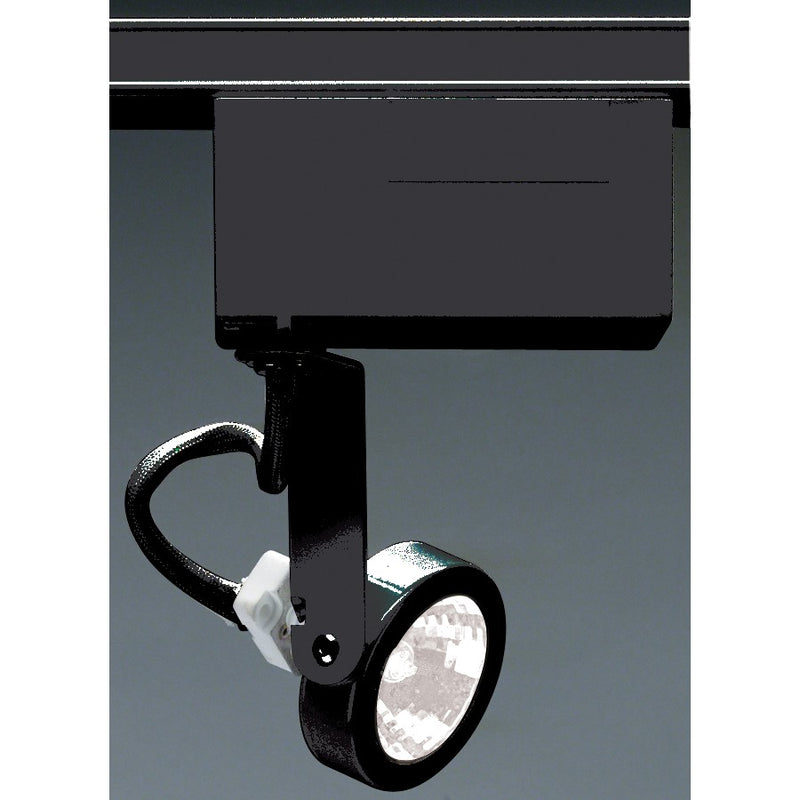 Nuvo Lighting TH239 1-Light Track Head | Transitional Black Gimbal Ring | Accent & Display Lighting | 2 x 2.25 in, 4.5 in Extension | Model TH239